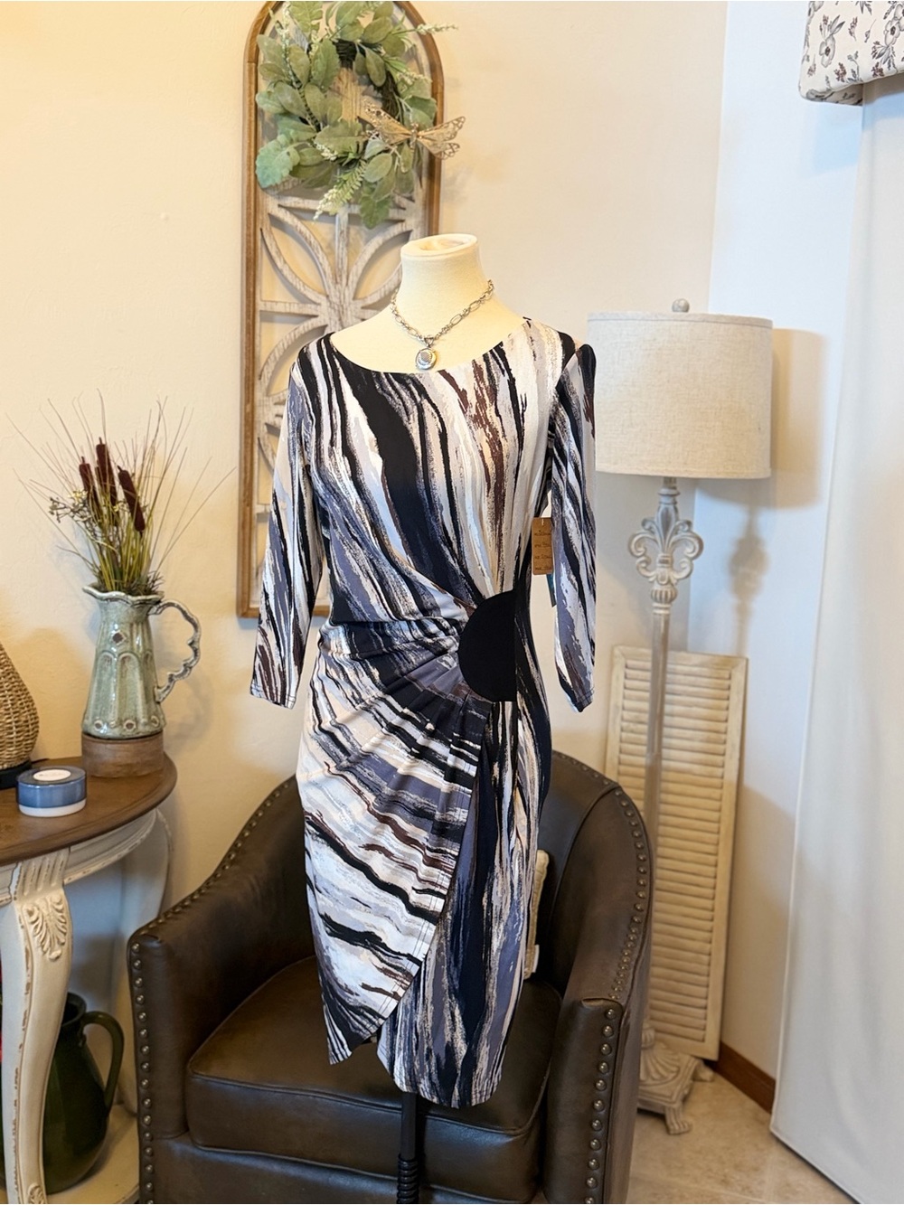 Tango Mango brush stroke dress size small nwt